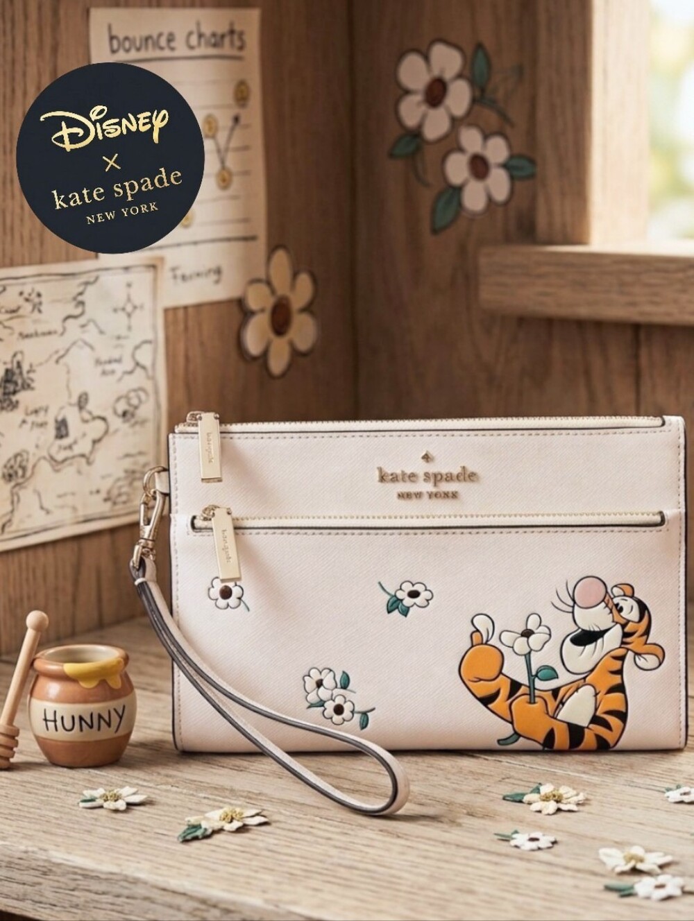 Kate Spade x Disney Tigger Wallet Wristlet